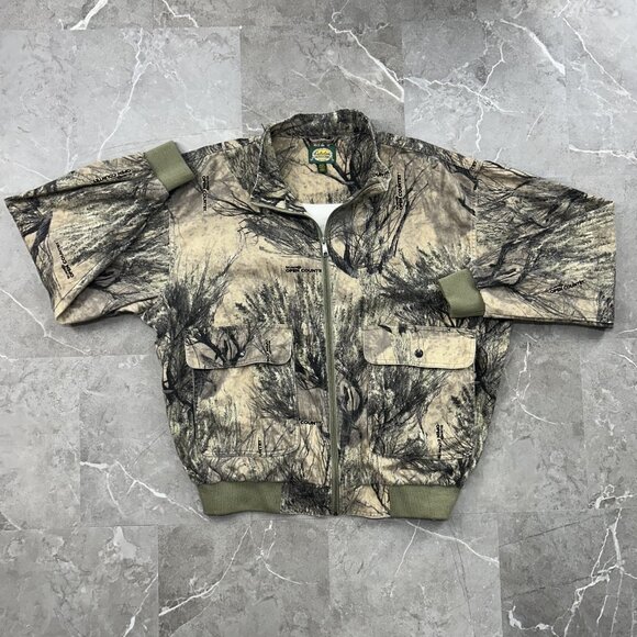 Cabelas Bomber Jacket Mens XL Seclusion 3D Open Country Camo Hunting Coat - Picture 1 of 9